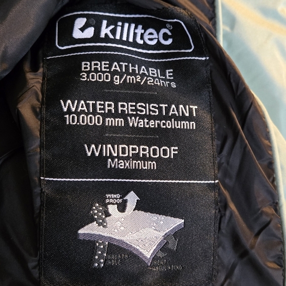 Cc - NWT Killtec houndstooth logo puffer ski jacket - Picture 11 of 12